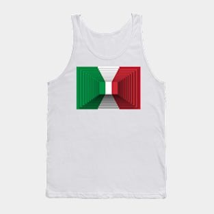 Italian flag 3d 3 Tank Top